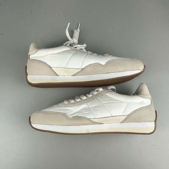 Madewell League Sneakers in Washed Nubuck in Cloud Linen Multi - Picture 8 of 9